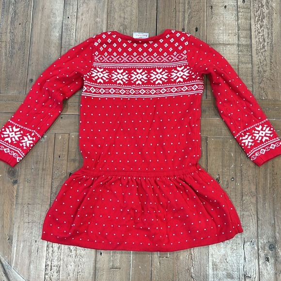 Hanna andersson fairisle snowflake drop waist sweater dres - Picture 5 of 5